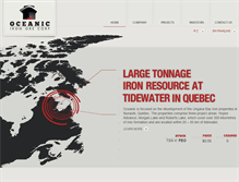 Tablet Screenshot of oceanicironore.com